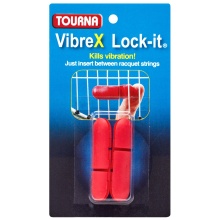 Tourna tłumiki drgań Vibrex Lock On czerwone - 2 sztuki